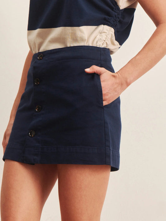 Mila Mini Skirt - Navy Blazer
