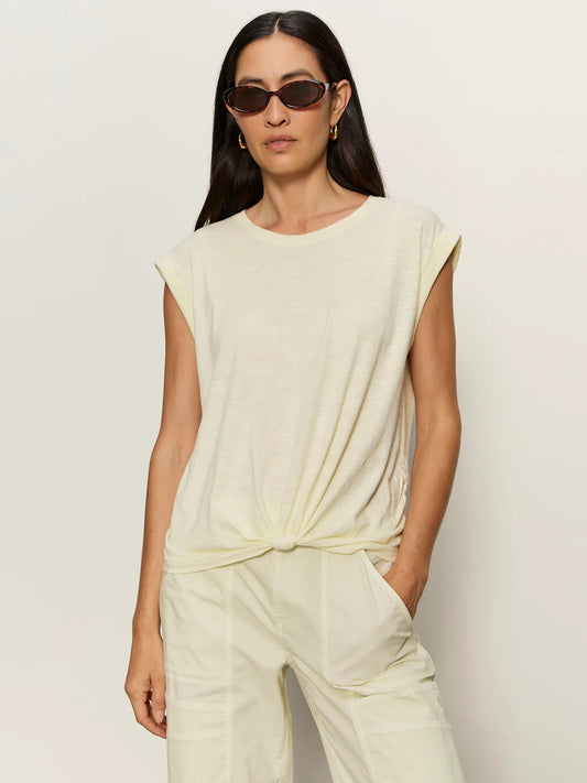 Knotted Muscle Tee - Lemon Drop