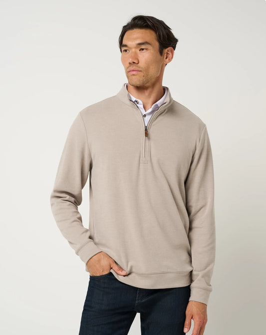 Cloud Sweater 1/4 Zip - Heather Roasted Cashew