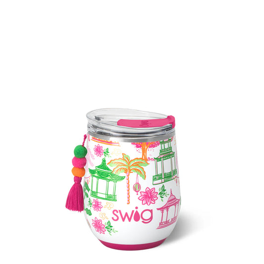 Pagoda Paradise Stemless Wine Cup 12oz