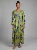 Verdant Leaves Maxi Dress