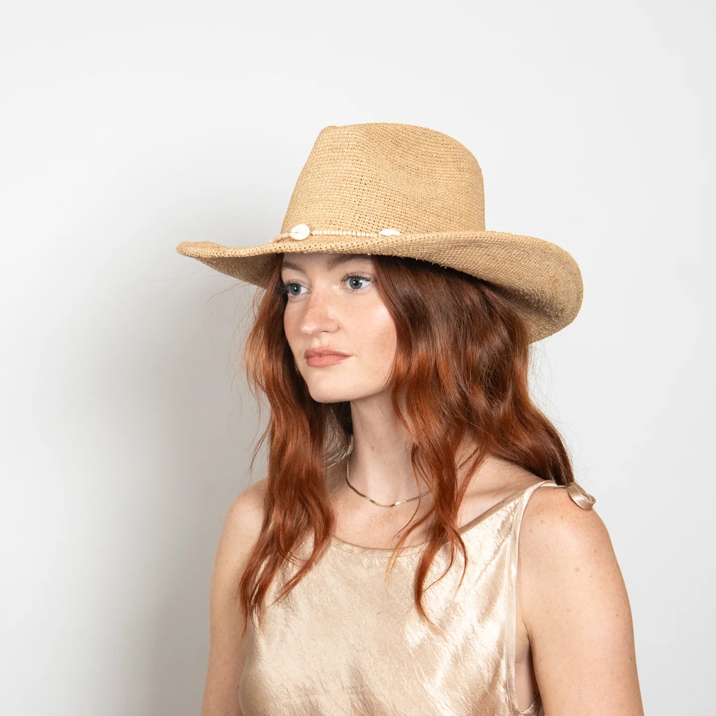 Reed raffia Cowboy Hat - Natural