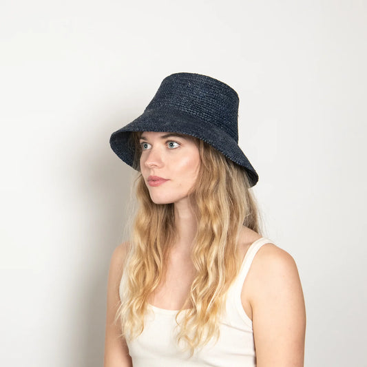 Tali Packable Mesh Bucket Hat - Midnight Blue