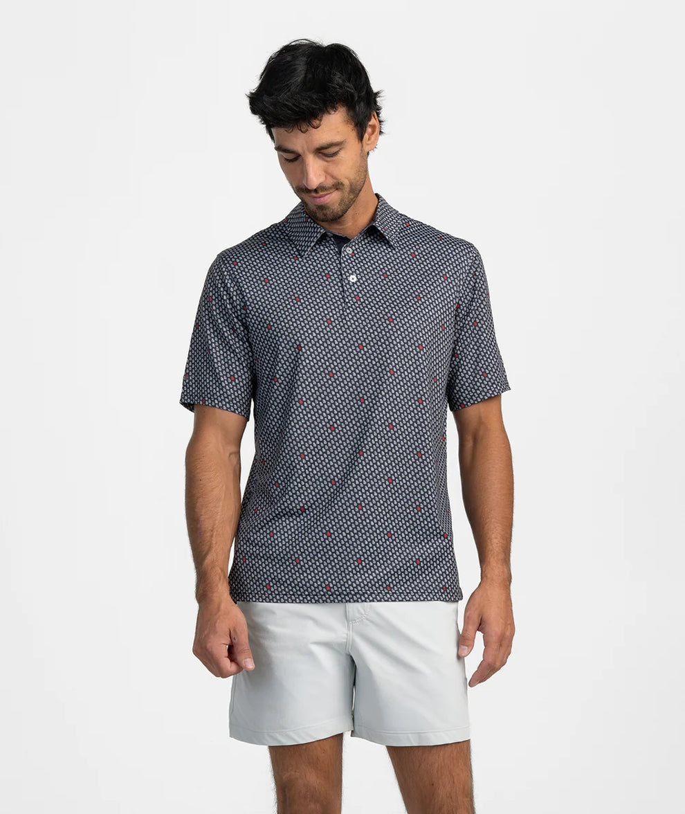 Kickoff Camo Motion Tech Polo SS - Dawg Walk Camo