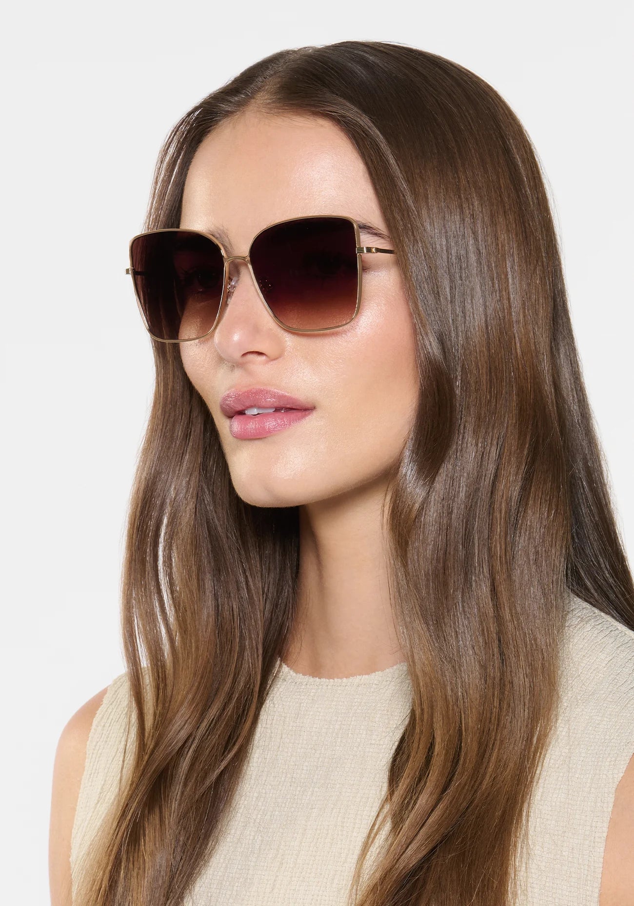 Dolly - 12K Matte Oyster Sunglasses