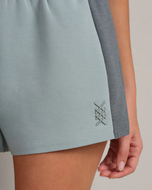 Dream Glow Color Block Short - Blue Vapor