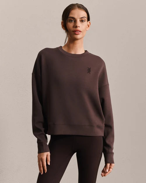 DreamGlow Crewneck - Dark Espresso