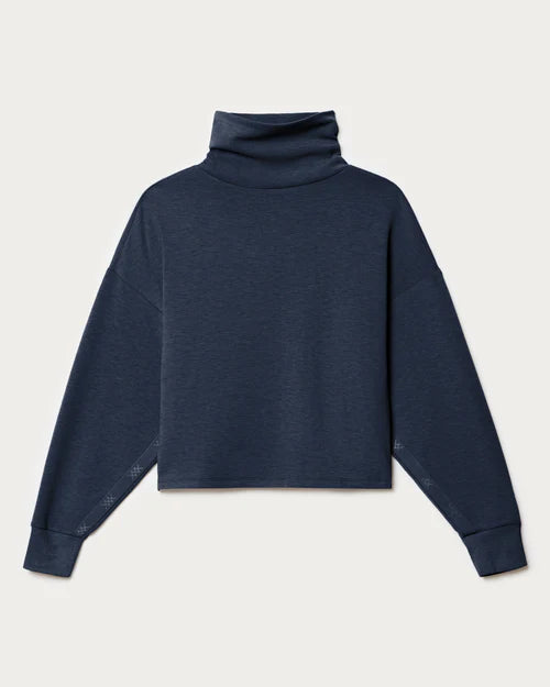 Dream Glow Mock Neck - Navy