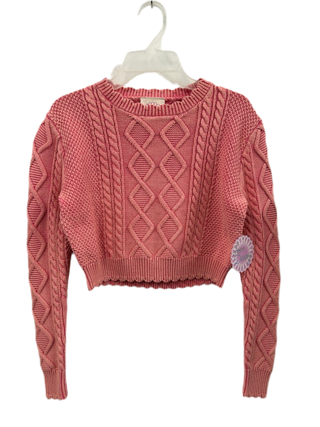 Cable Knit Crop Top