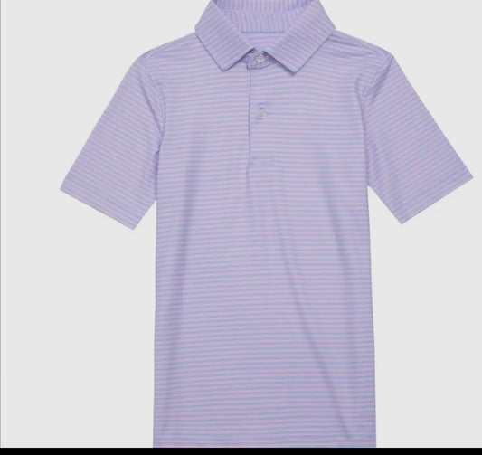 Copacabana Pink and Blue Polo Youth