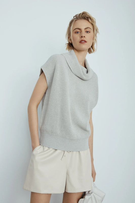 Elia Seafoam Mockneck Sweater Vest