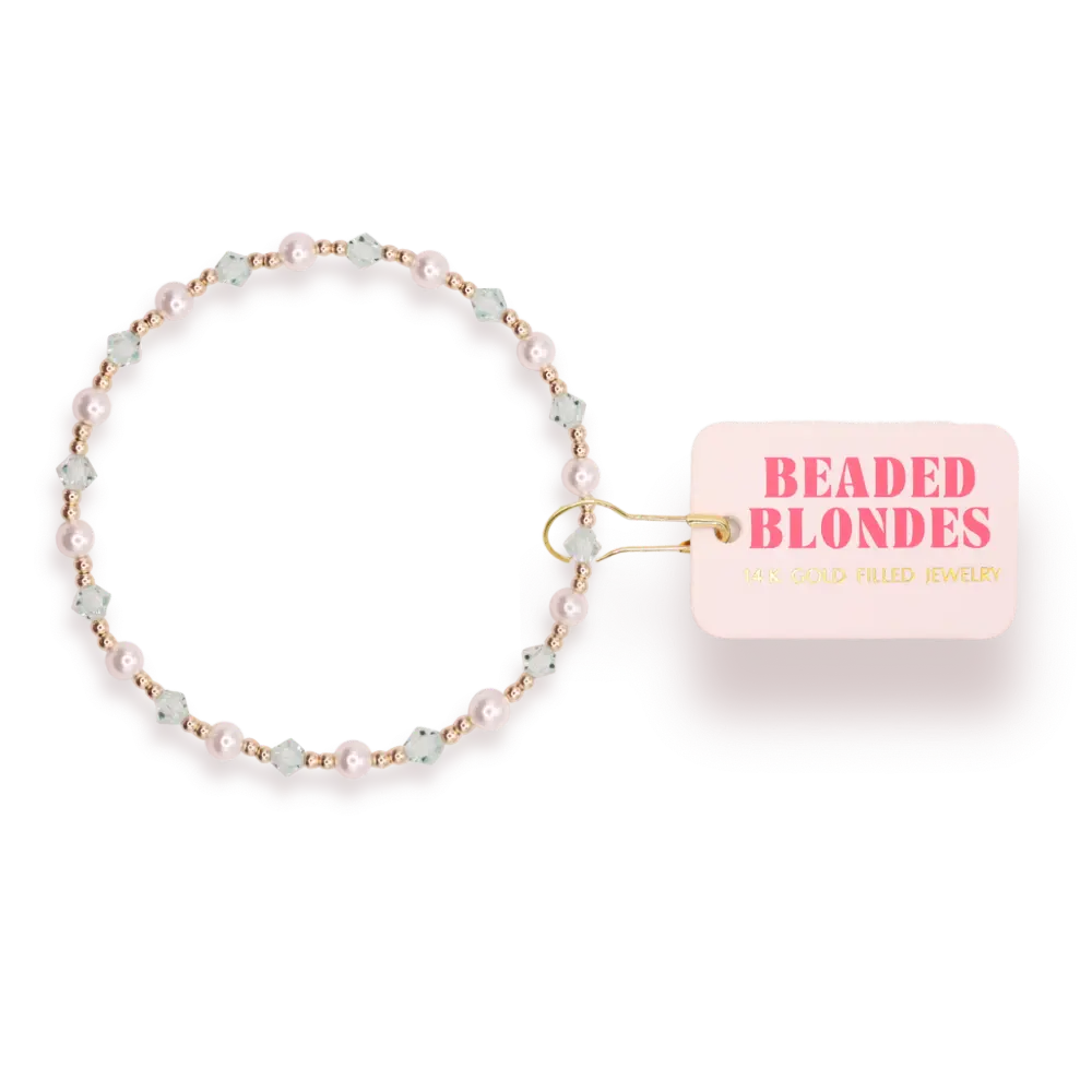 June Bracelet - Green Pearl