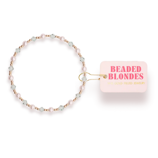 June Bracelet - Green Pearl