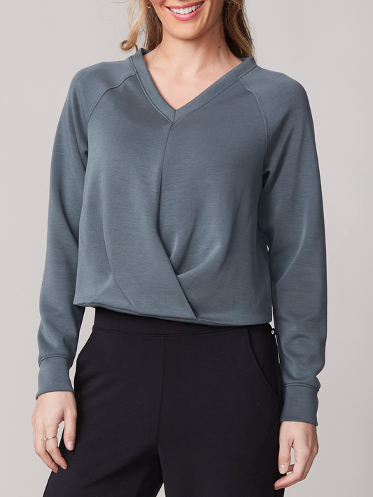 Twisted V Neck Top - Urban Chic