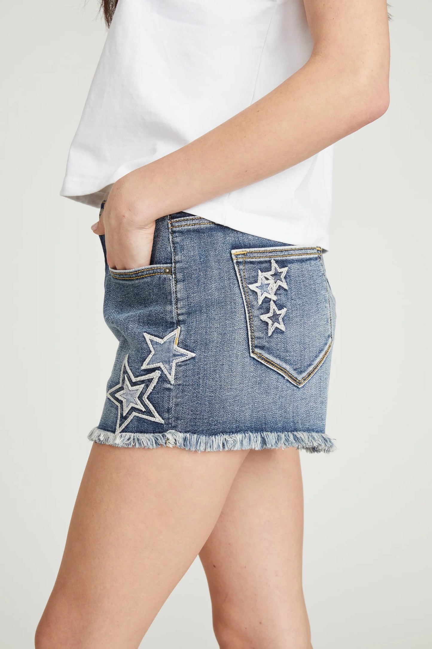 Goldie Patriotic Patchwork Shorts