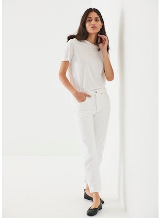 Iconic Boyfriend Crew - White