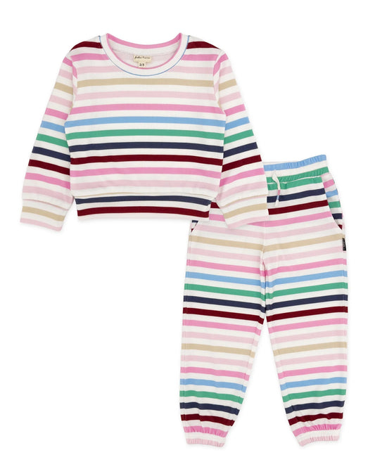 Oh so cozy stripe set