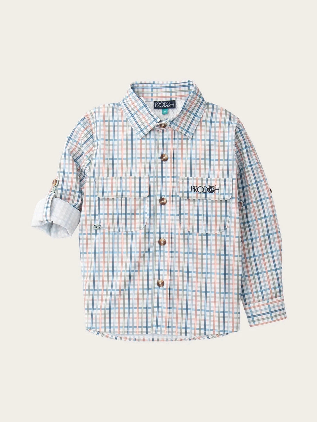 Founders Kids Long Sleeve Fishing Shirt - Plaid