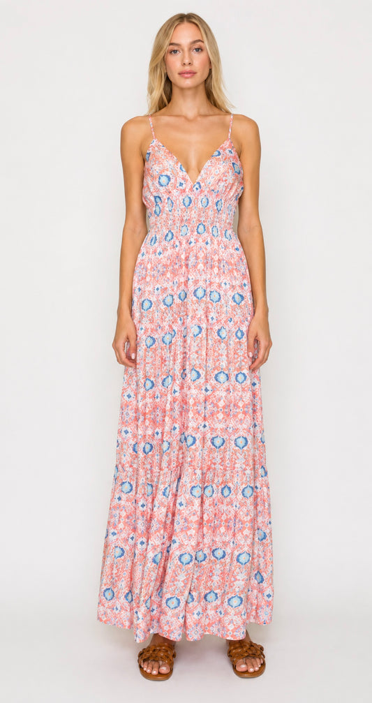 Sunset Tapestry Maxi Dress