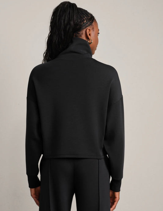 Dream Glow Mock Neck - Pure Black Heather