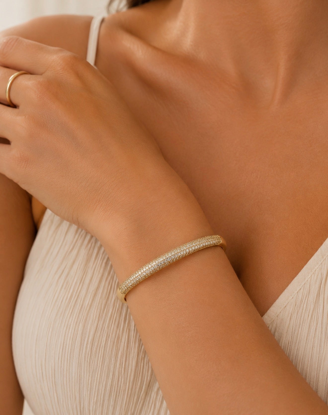 CZ Pave Bangle