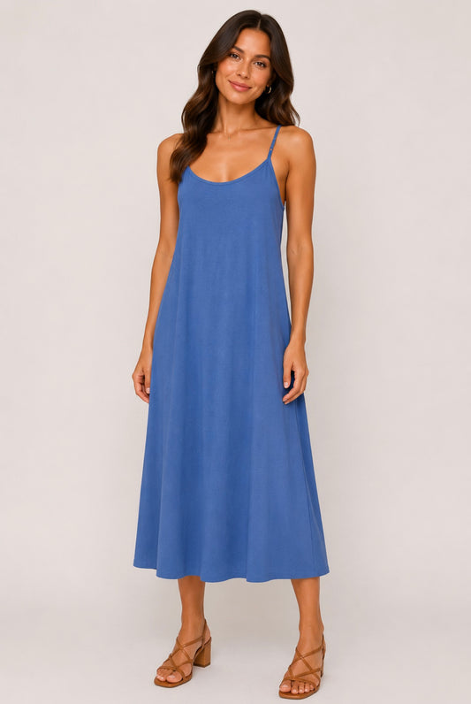 Woven Dress - Blue