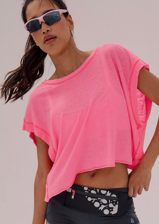 My Time Tee - Hot Pink
