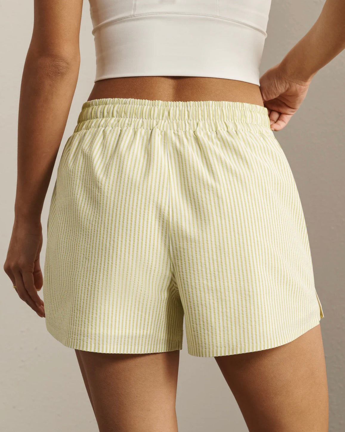 SaltAir Shorts - Citron Seersucker