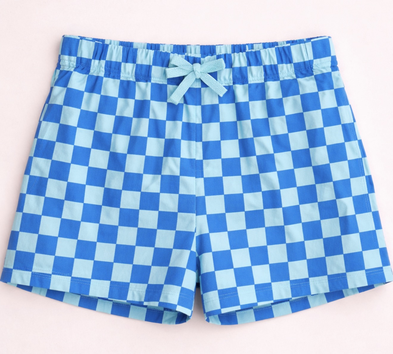 Checkered Shorts Blue