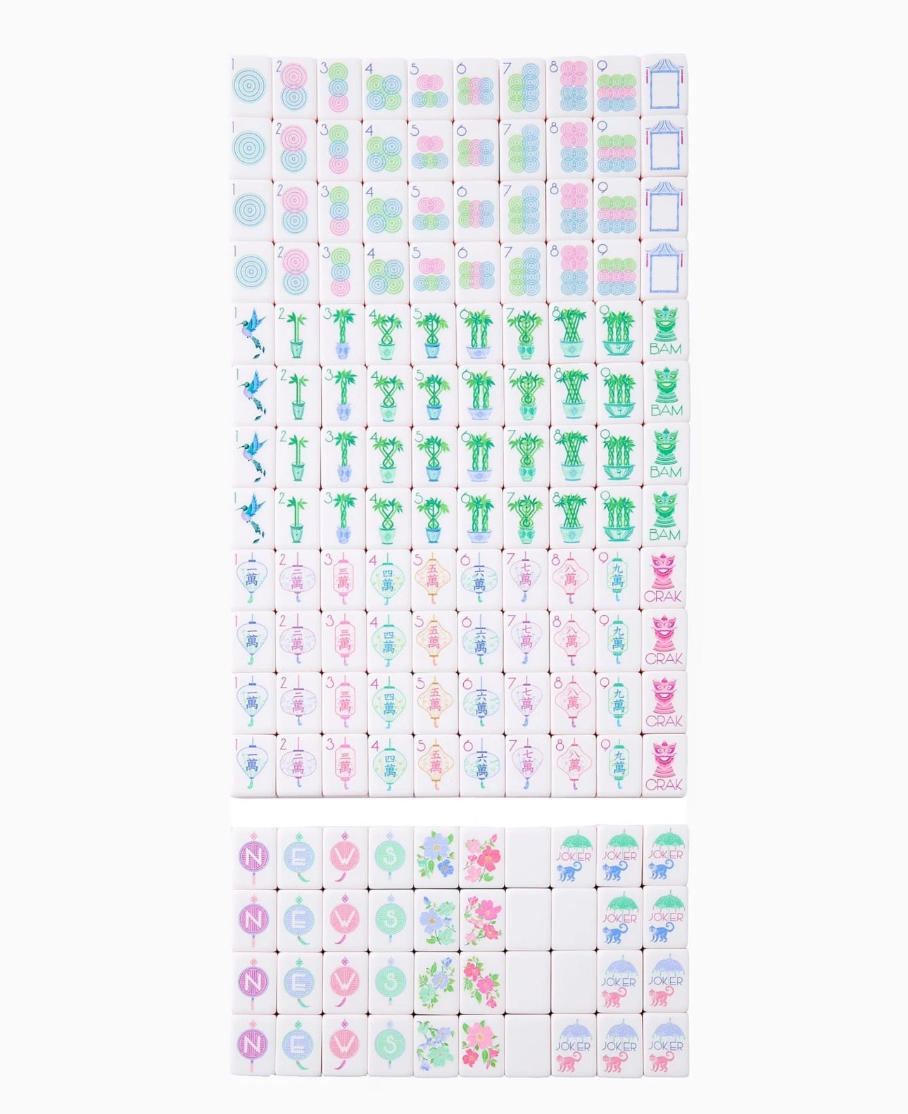 Luminaire Mahjong Tiles