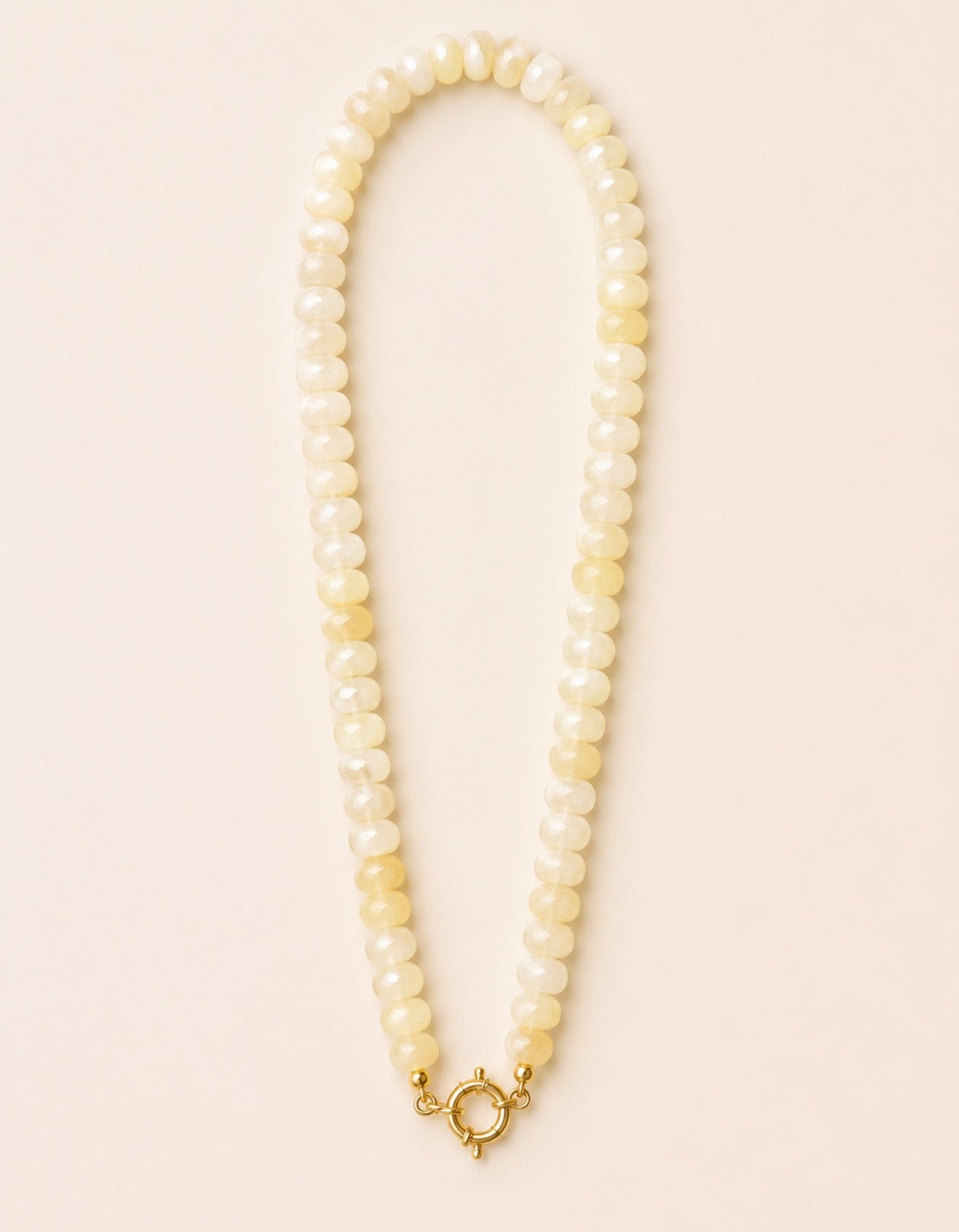 Sailor Clasp Glass Beaded Necklace