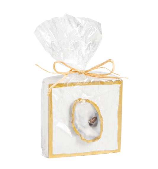 White Oyster Shell Plaque