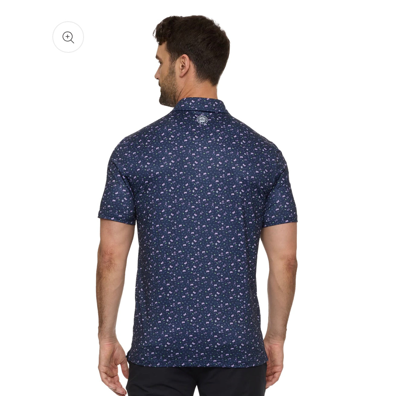 Laguna Drink Print Polo - Navy Combo
