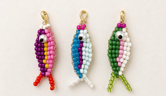 Beaded Fish Charms