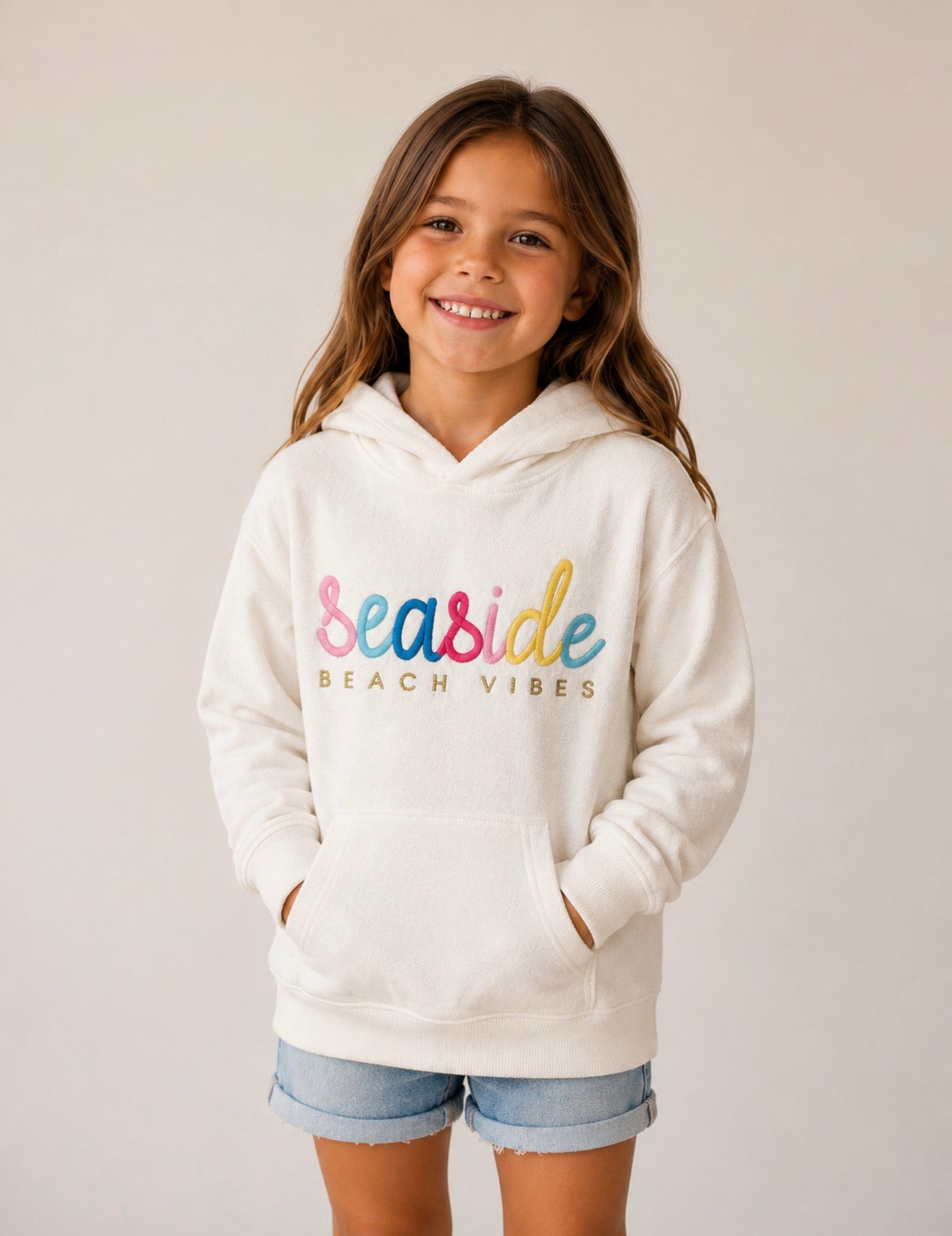 Seaside Beach Vibes Terry Hoodie