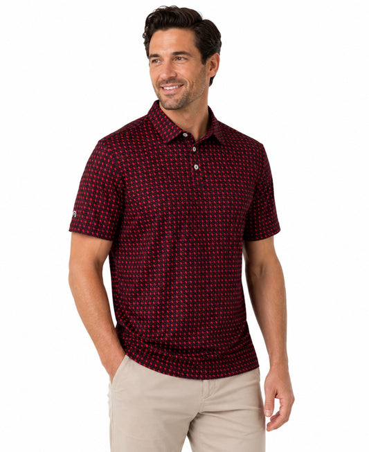 Performance Polo - Georgia Black/Red