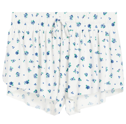 Fly Away Shorts - Blue Floral