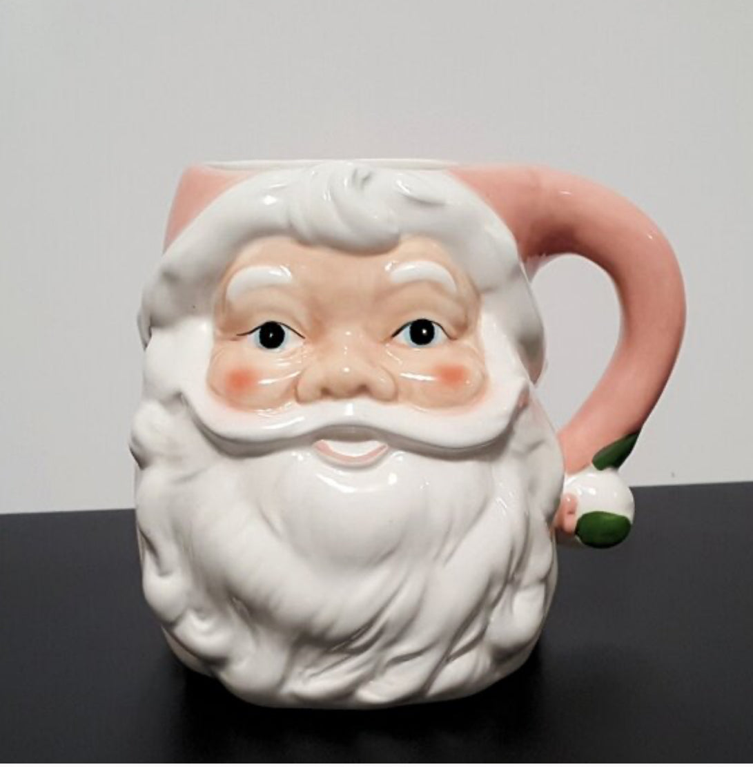Christmas Ceramic Vintage Santa Mug - Thumbnail 4