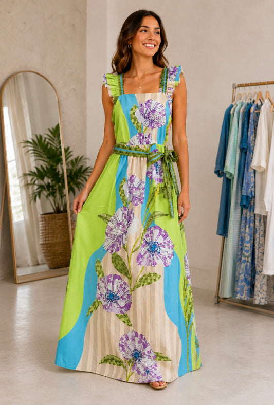 Elsie Dress - Lavender Bloom