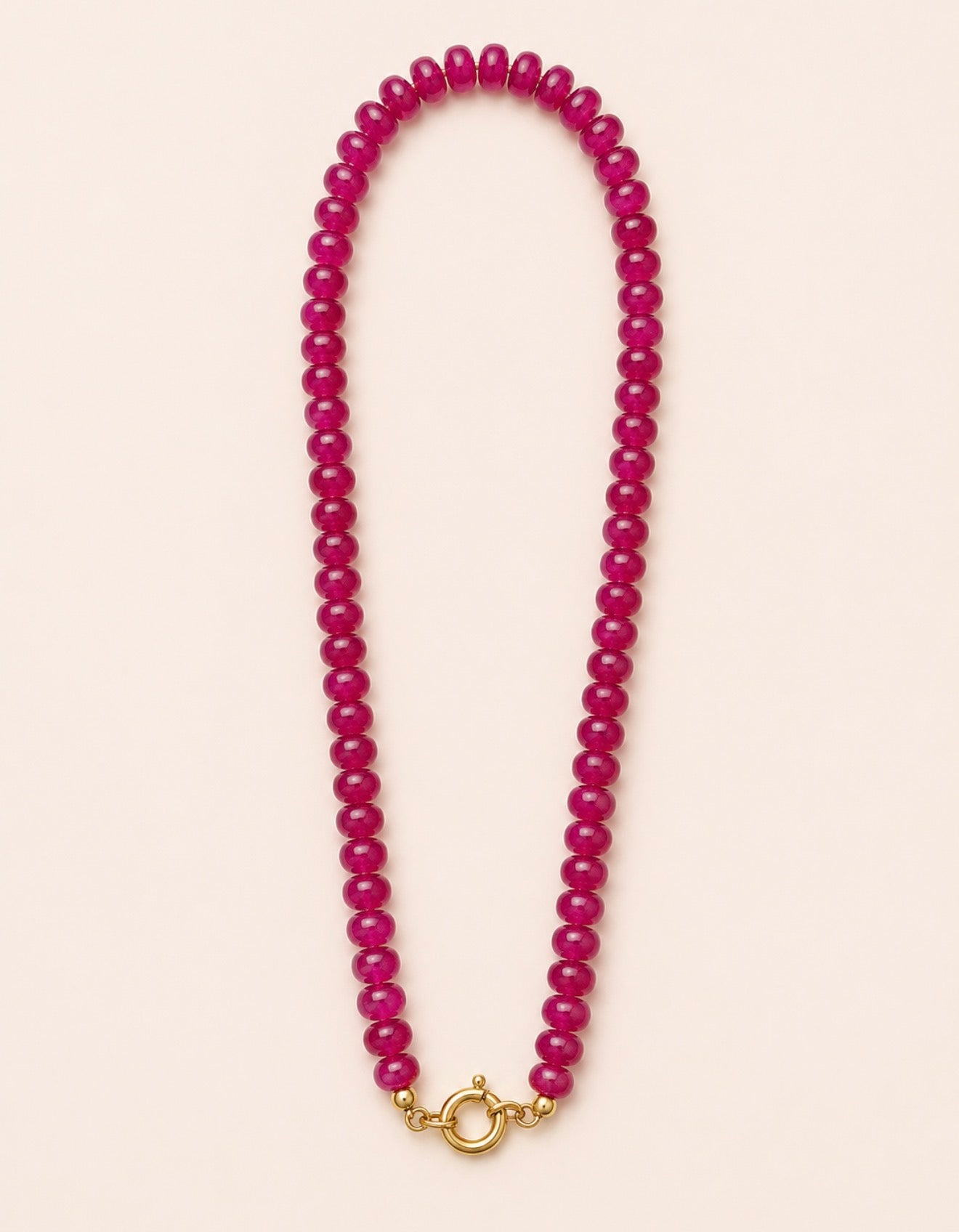 Sailor Clasp Glass Beaded Necklace