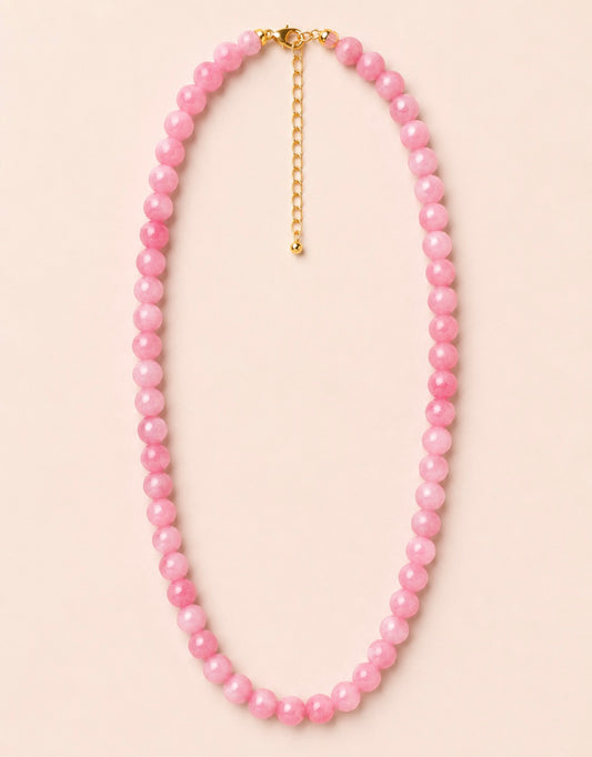 Bubblegum Gemstone Necklace