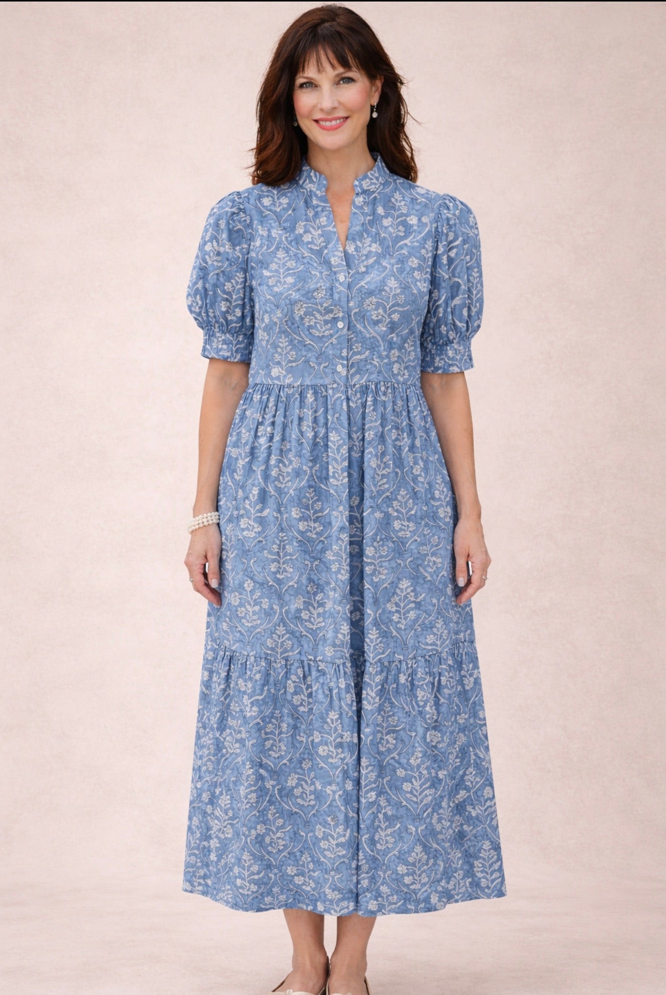 Charleston Midi dress - Blue