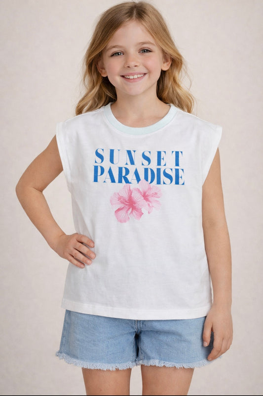 Sunset Paradise Graphic Tank