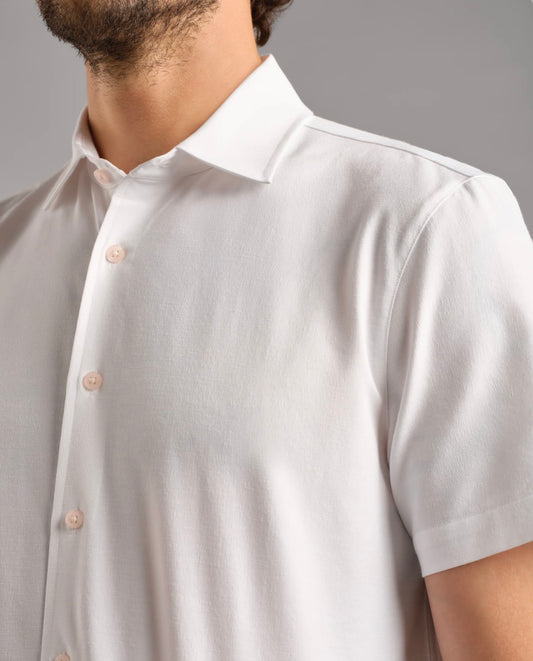 Brezza Linen Short Sleeve - Onyx White