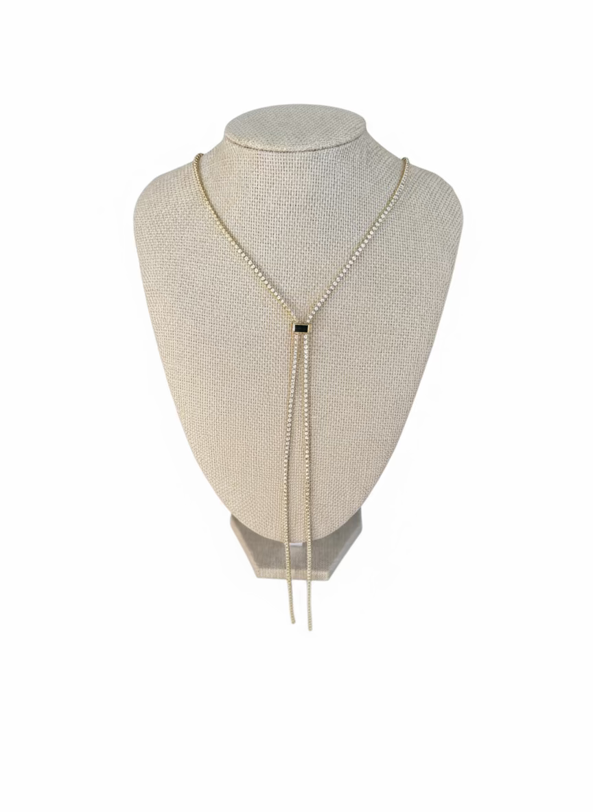 CZ Lariat Necklace