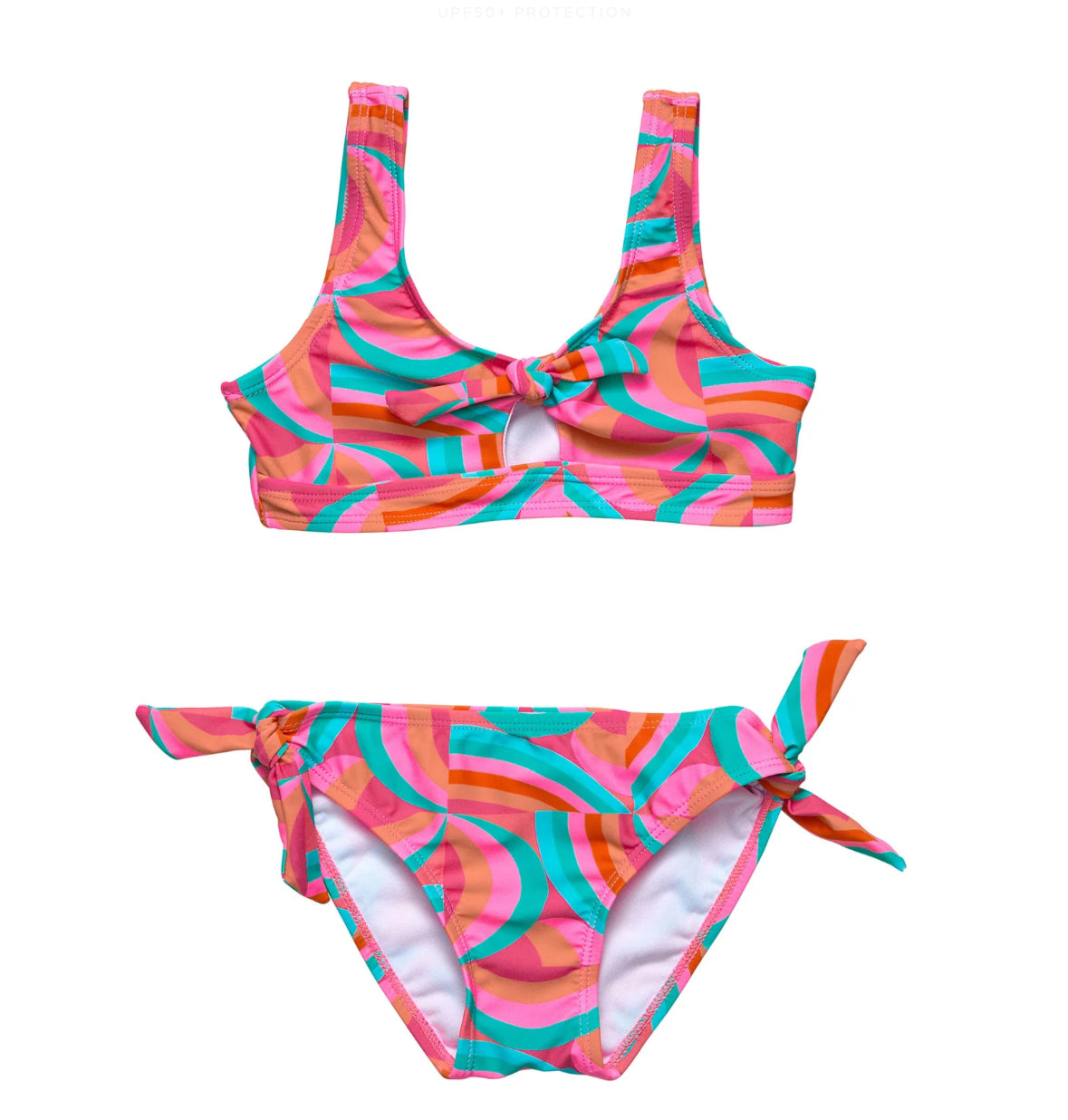 Geo Melon Knot Front Bikini