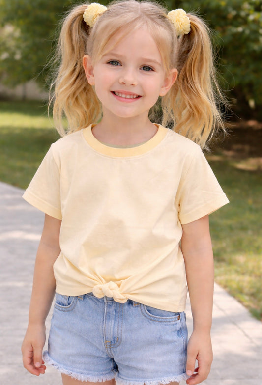 Front Knot Top Afterglow