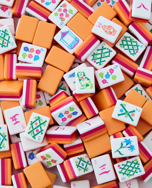 Sunset Mahjong Tiles