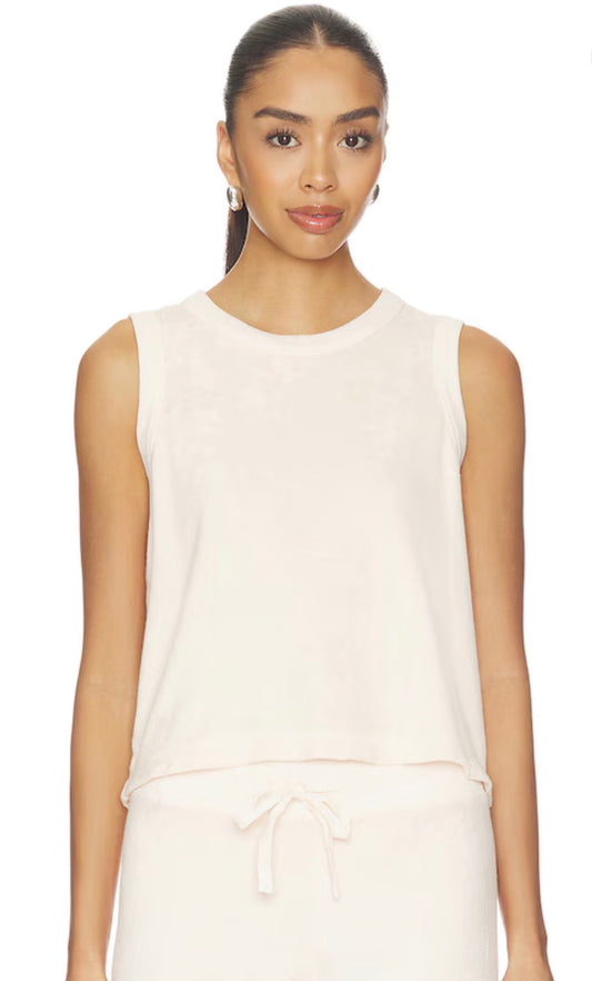 Raw Edge Muscle Tee - Angel Wing