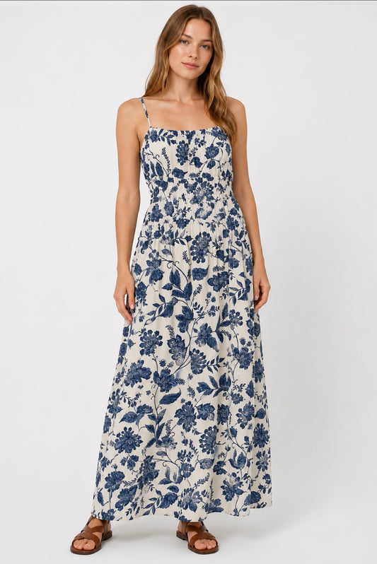 Tanella Dress - Blue Floral